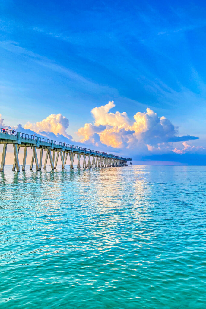 Sunrise at Navarre Pier in the Emerald Coast of Florida. - Copyright Randy G. Barney