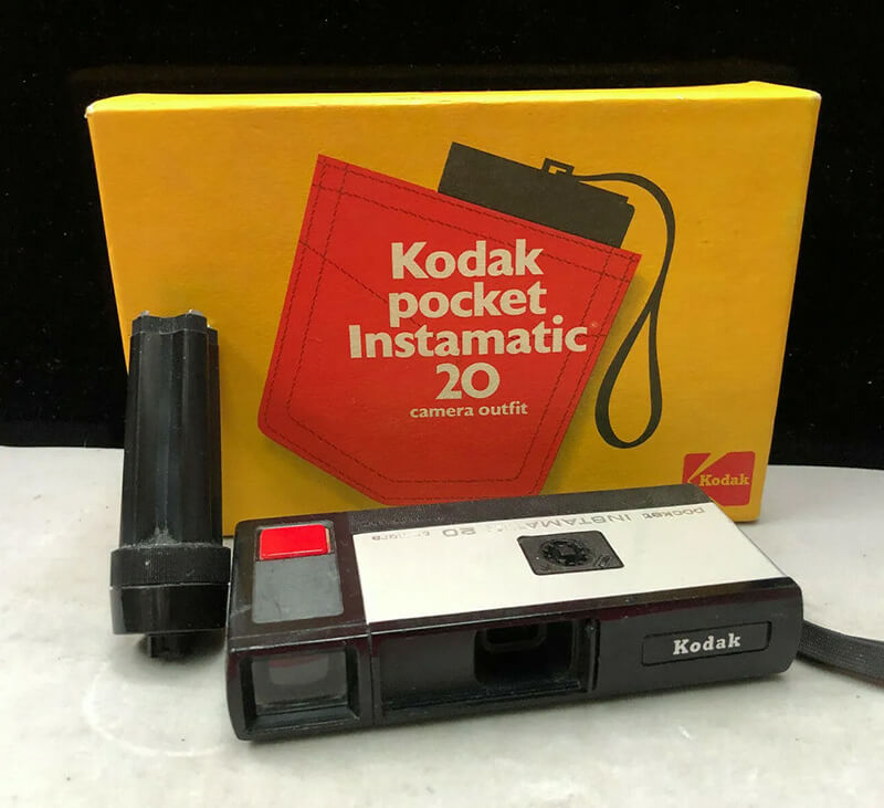 Kodak Instamatic compact camera - used 110 film